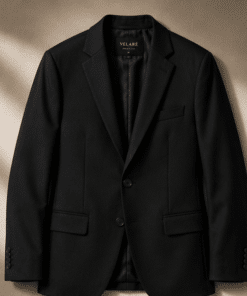 VELARÉ VELARÉ Black Tailored Blazer — flat lay, luxury menswear