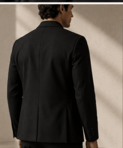 VELARÉ VELARÉ Black Tailored Blazer — styled back view, luxury menswear